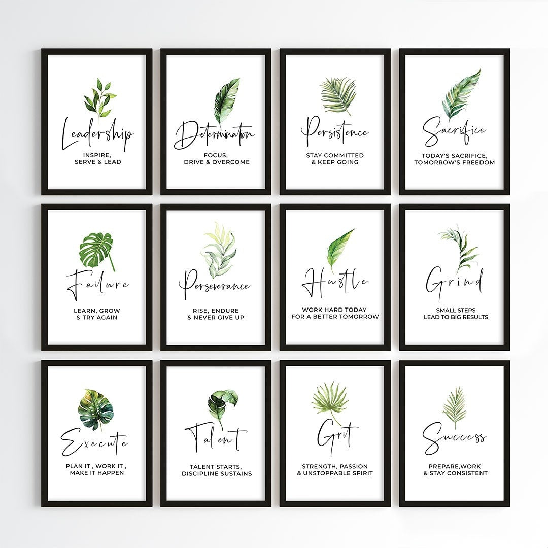 Reminders for Success Wall Art (Framed)