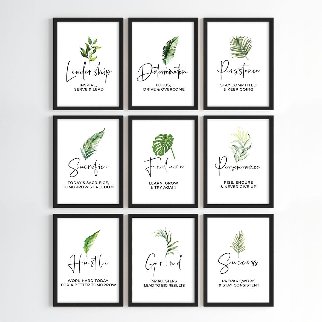 Reminders for Success Wall Art (Framed)