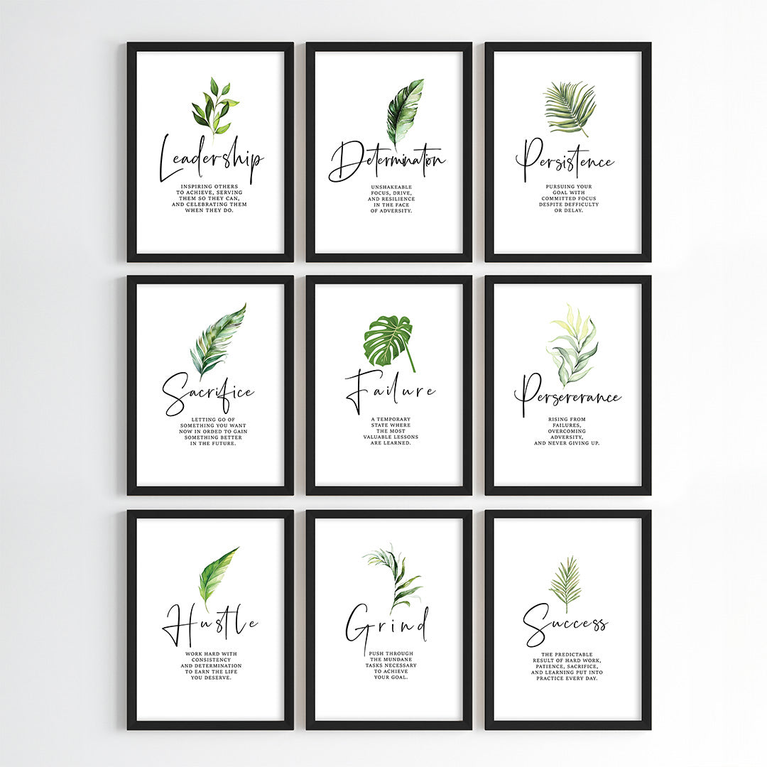 Reminders for Success Wall Art (Framed)