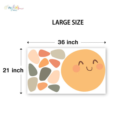 Smiling Sun Personalized Wall Stickers
