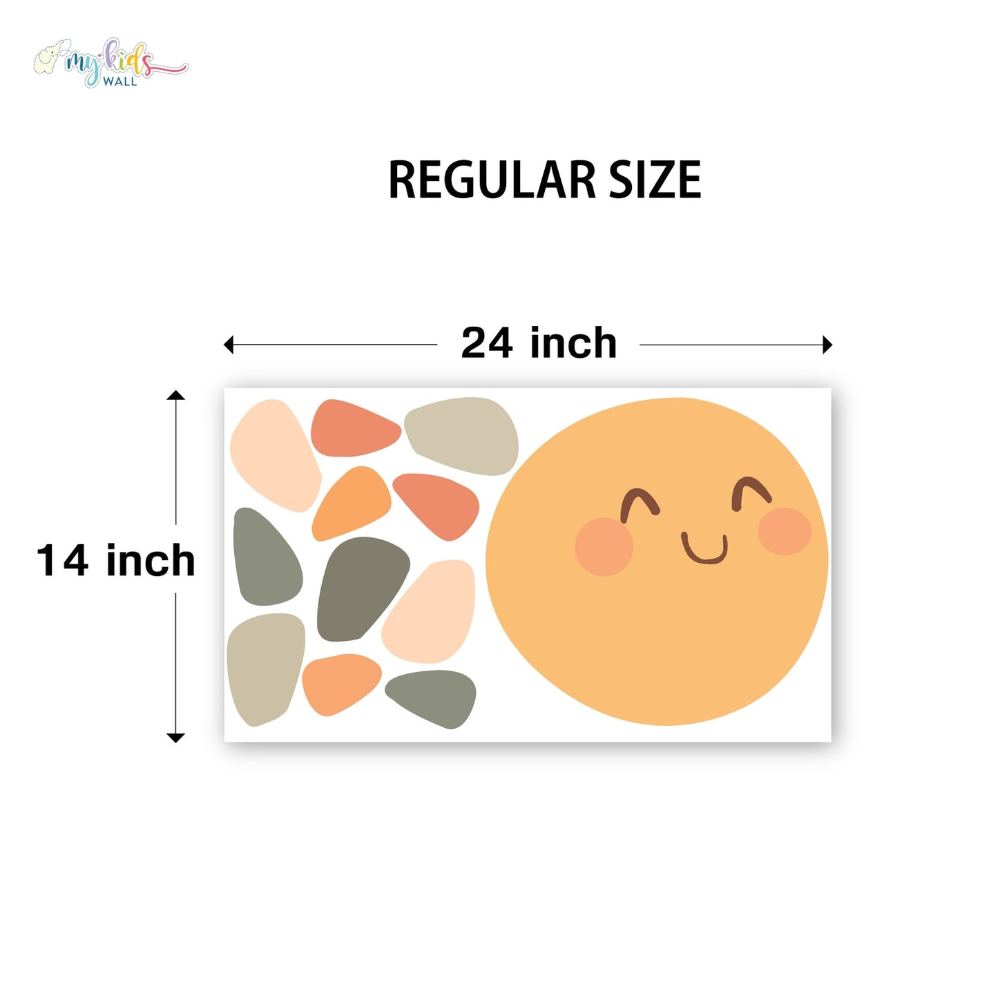 Smiling Sun Personalized Wall Stickers