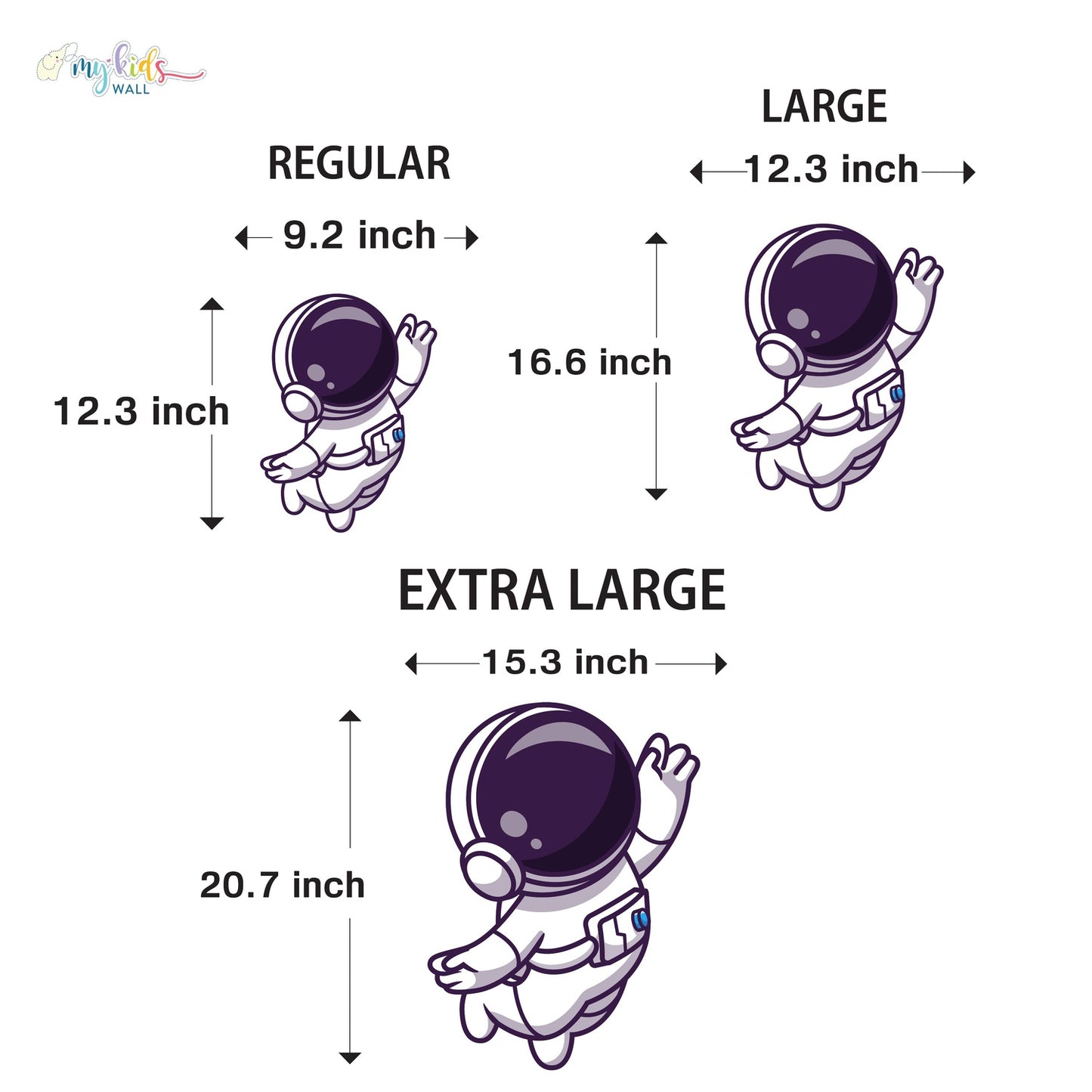 Space Adventure Astronauts Personalized Wall Stickers