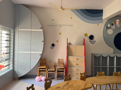 Space Adventure Astronauts Personalized Wall Stickers