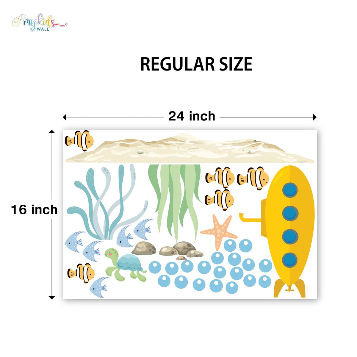 Underwater Submarine Adventure Personalized Wall Stickers