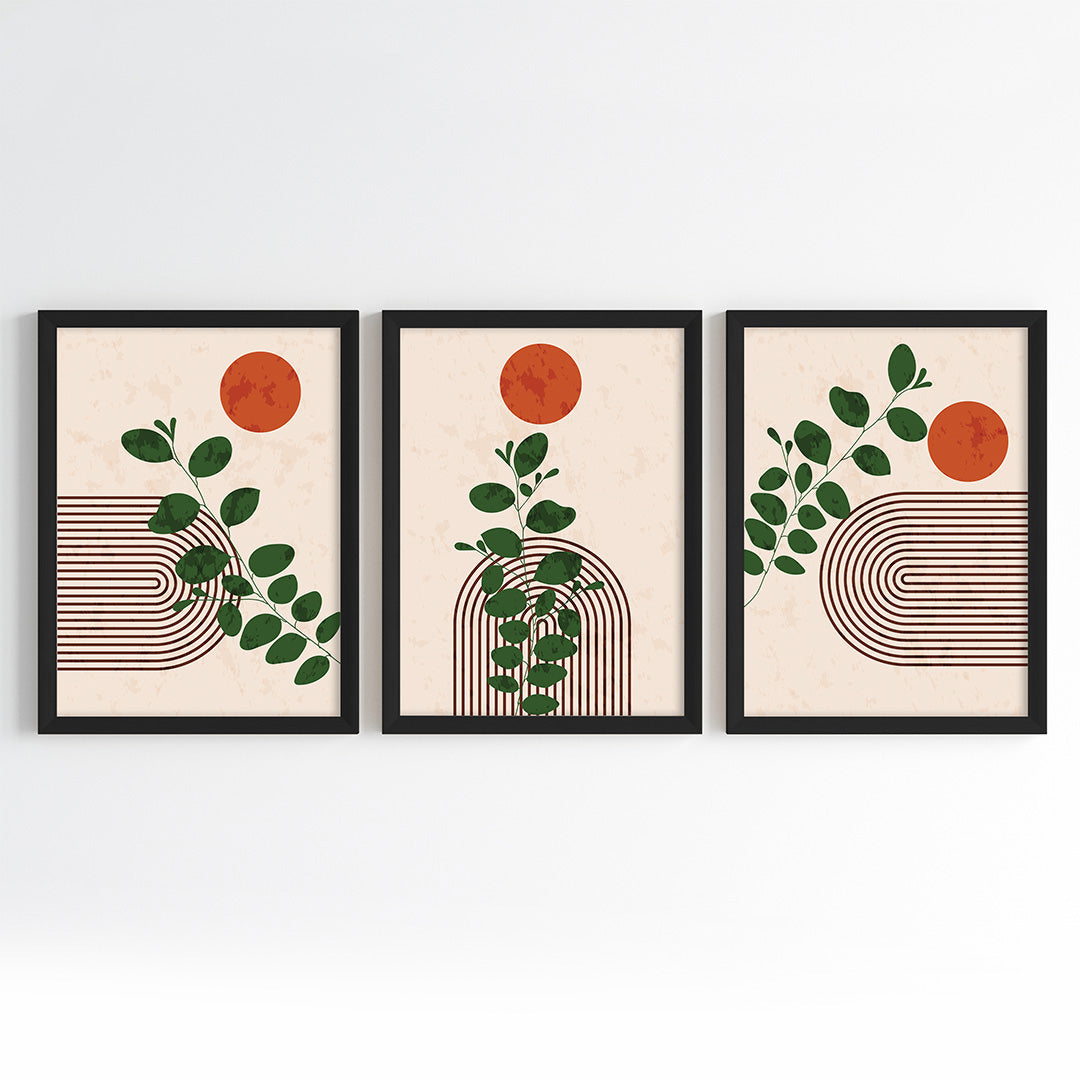 Sunlit Botanica Wall Art (Framed Set of 3)