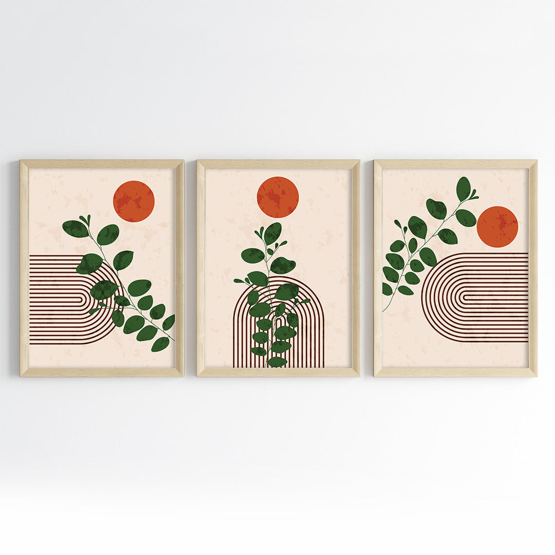 Sunlit Botanica Wall Art (Framed Set of 3)