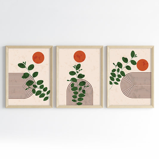 Sunlit Botanica Wall Art (Framed Set of 3)