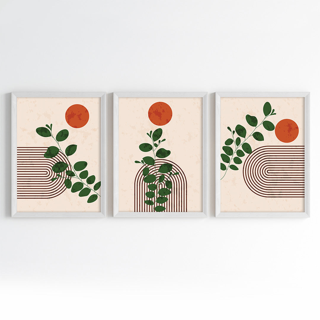 Sunlit Botanica Wall Art (Framed Set of 3)