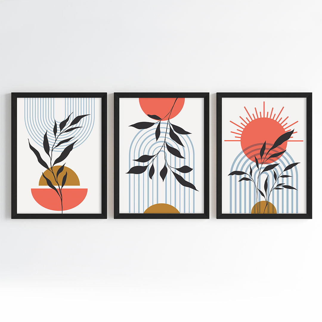 Sunrise Botanicals Wall Art (Framed Set of 3)