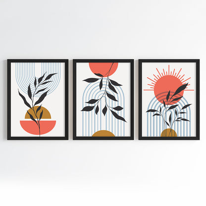Sunrise Botanicals Wall Art (Framed Set of 3)