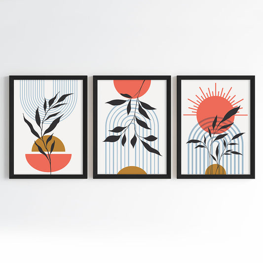 Sunrise Botanicals Wall Art (Framed Set of 3)