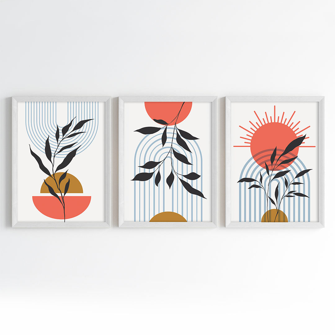 Sunrise Botanicals Wall Art (Framed Set of 3)