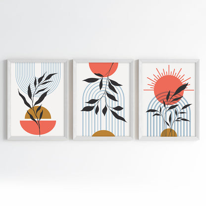 Sunrise Botanicals Wall Art (Framed Set of 3)