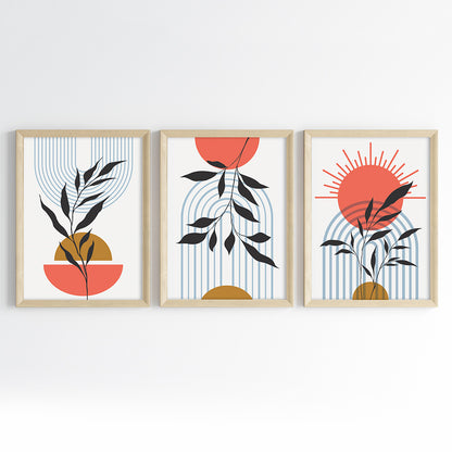 Sunrise Botanicals Wall Art (Framed Set of 3)