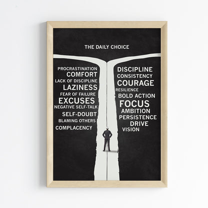 The Daily Choice Wall Art (Framed)