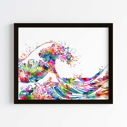 The Great Wave Off Kanagawa Wall Art (Framed)