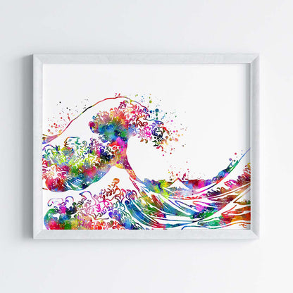 The Great Wave Off Kanagawa Wall Art (Framed)