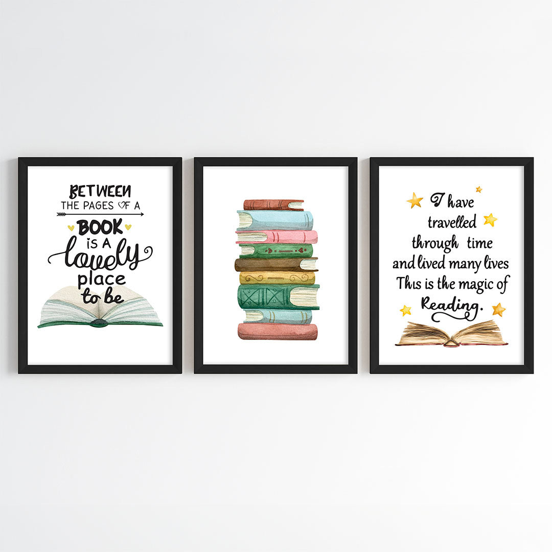 The Joy of Reading Wall Art (Framed)