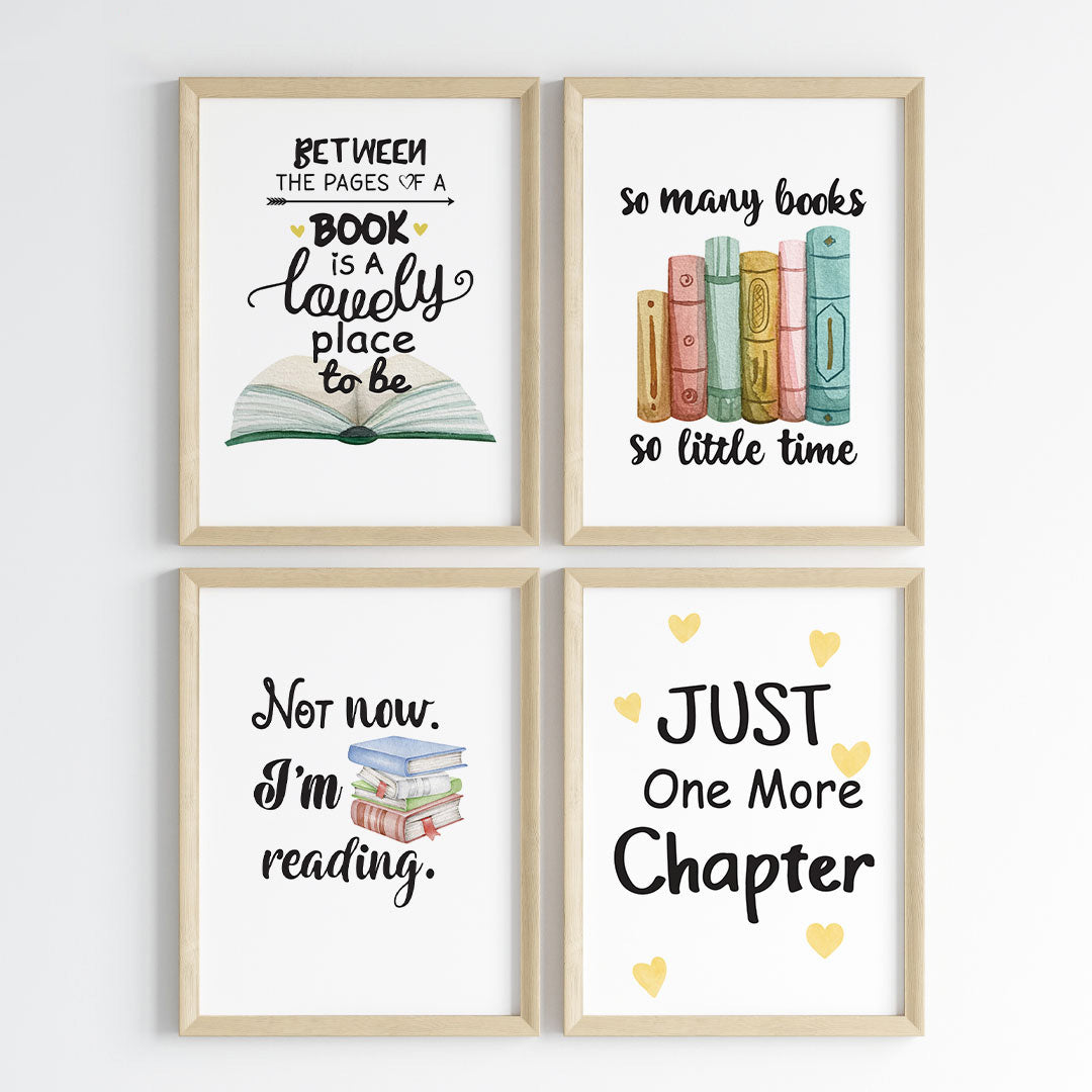 The Joy of Reading Wall Art (Framed)