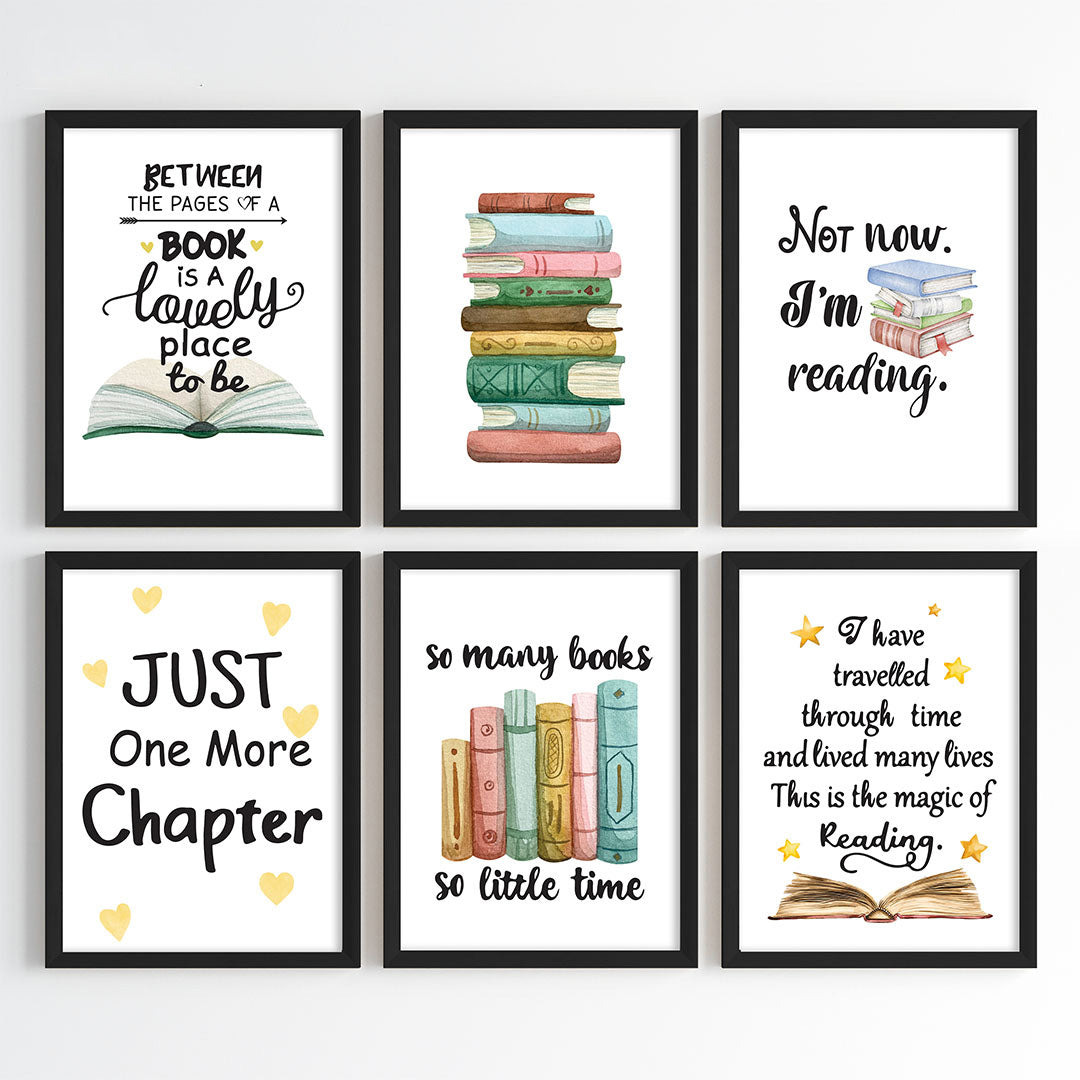 The Joy of Reading Wall Art (Framed)