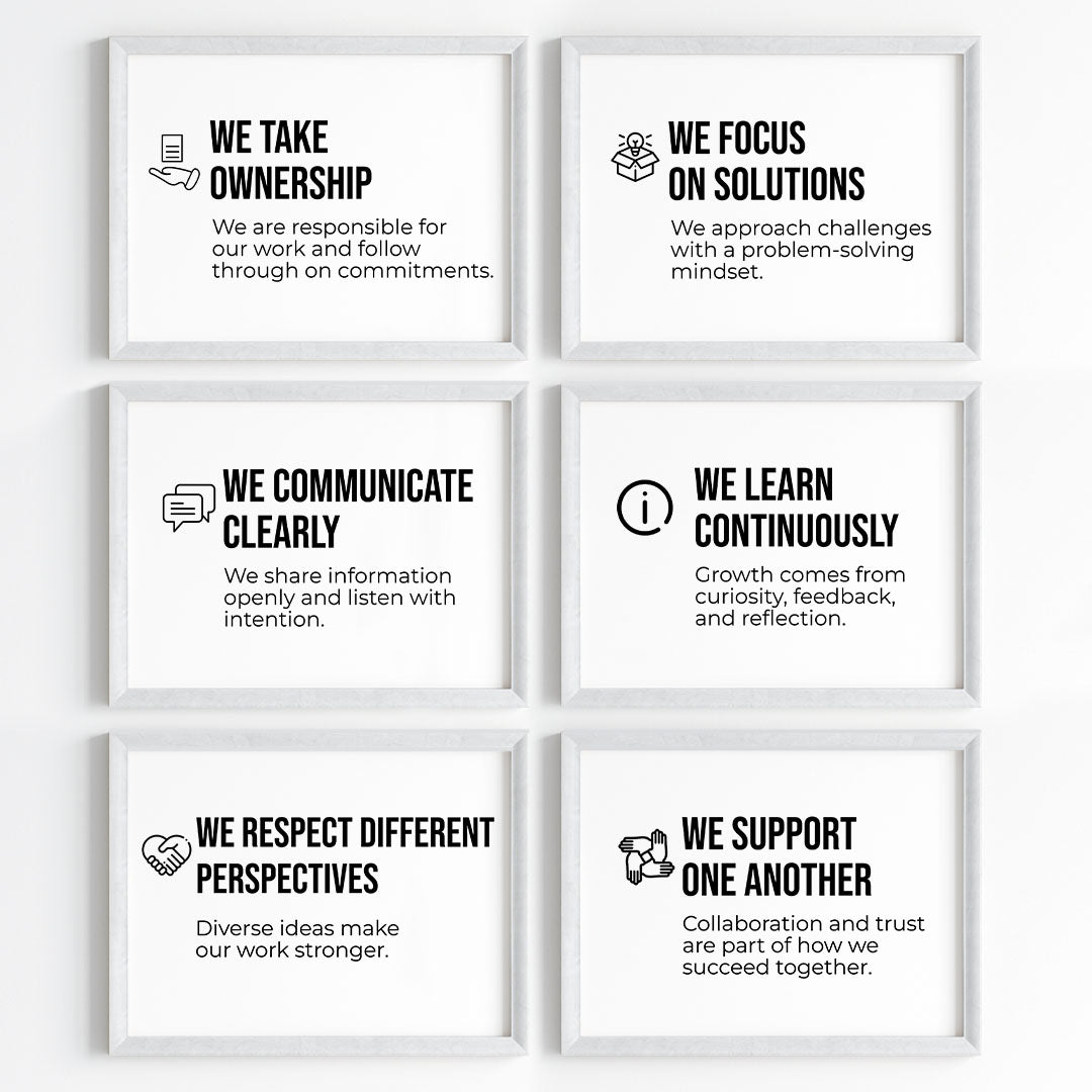 The Pillars of Workplace Success Wall Art (Framed)