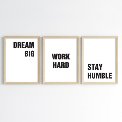 The Success Mantra Wall Art (Framed Set of 3)