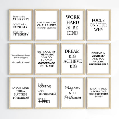 The Ultimate Success Mindset Motivational Wall Art (Framed)