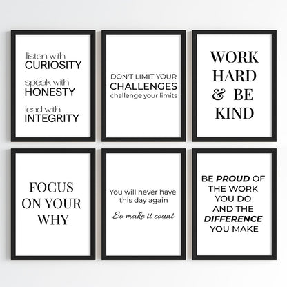The Ultimate Success Mindset Motivational Wall Art (Framed)