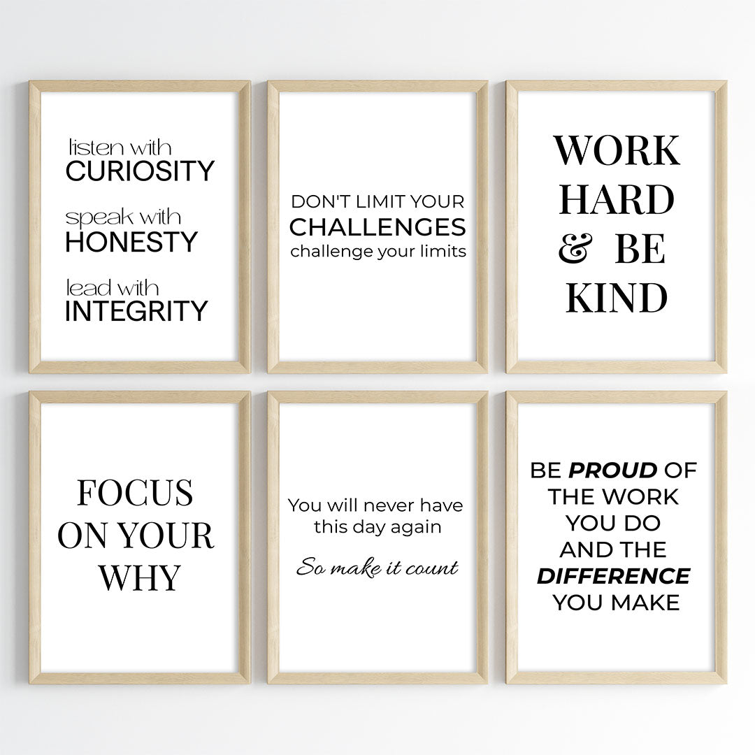 The Ultimate Success Mindset Motivational Wall Art (Framed)