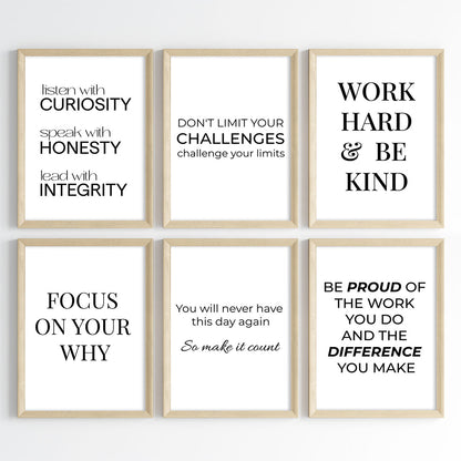 The Ultimate Success Mindset Motivational Wall Art (Framed)