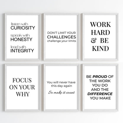 The Ultimate Success Mindset Motivational Wall Art (Framed)