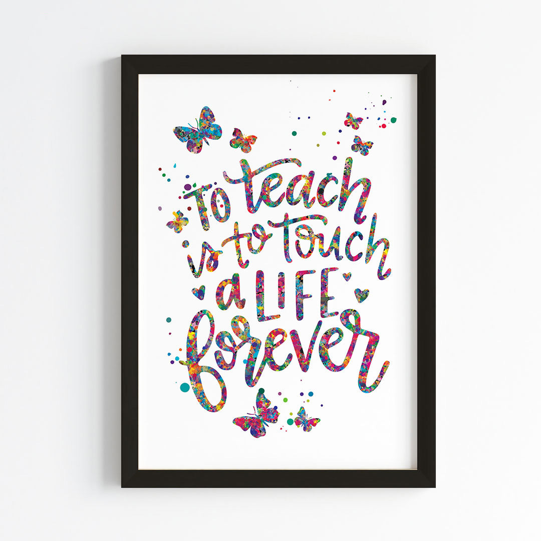 Tribute to Teachers Wall Art (Framed)