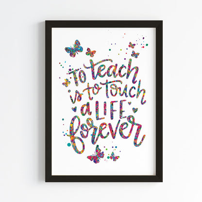 Tribute to Teachers Wall Art (Framed)