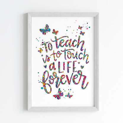 Tribute to Teachers Wall Art (Framed)