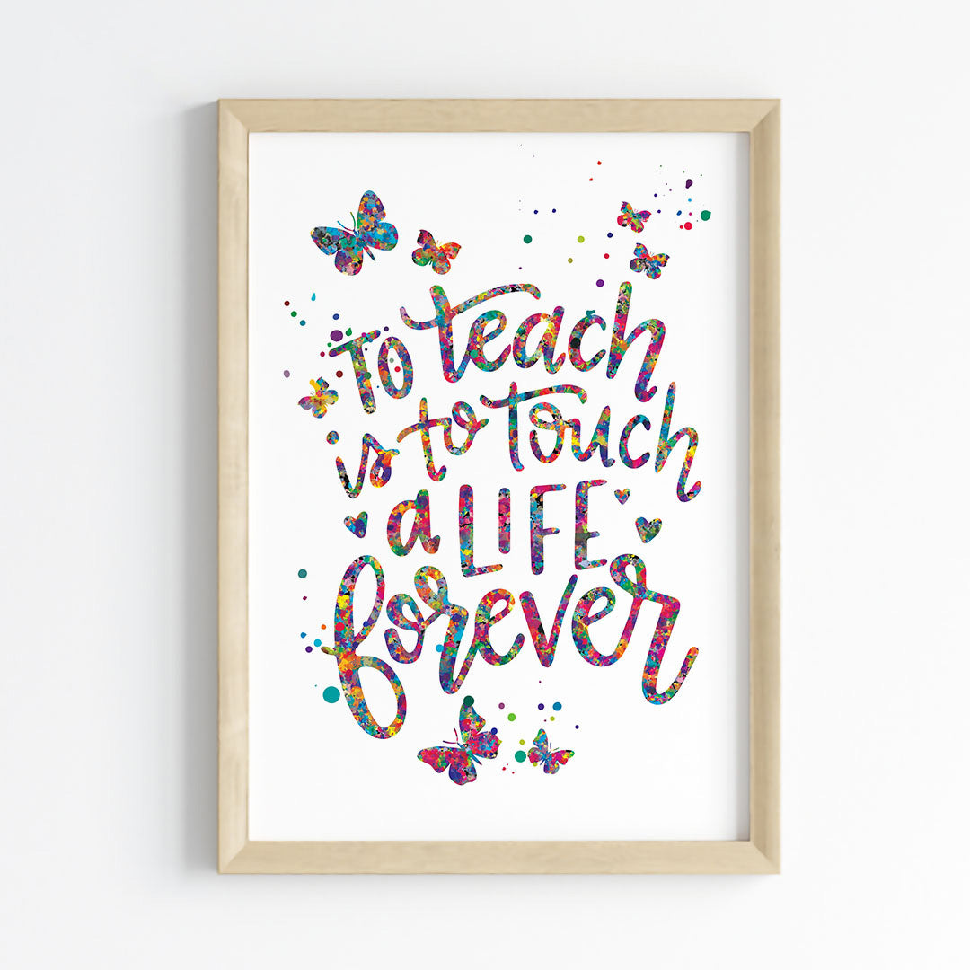 Tribute to Teachers Wall Art (Framed)