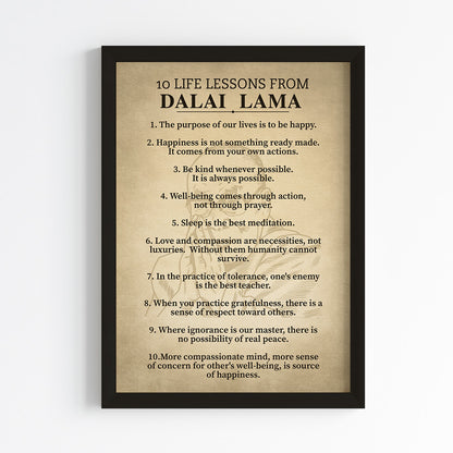 Wisdom of the Dalai Lama Wall Art (Framed)