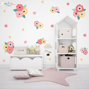 'Blooming Flowers' Wall Stickers