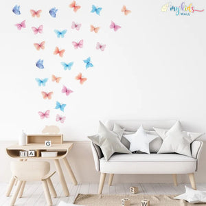 'Colorful Butterflies' Wall Stickers