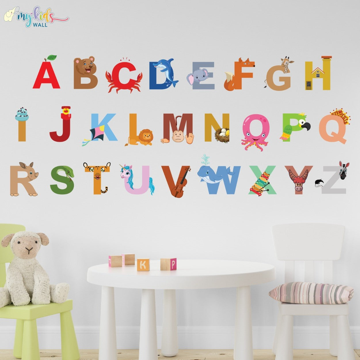 Illustrated Alphabets Wall Stickers – My Kids Wall