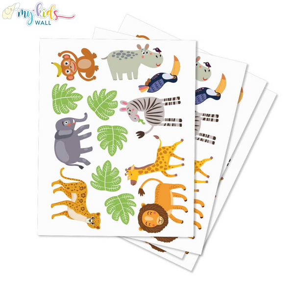 Load image into Gallery viewer, &#39;Jungle Friends&#39; Wall Stickers
