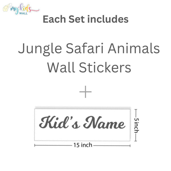 Load image into Gallery viewer, &#39;Jungle Safari Animals&#39; Wall Stickers

