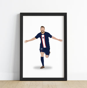 'Lionel Messi' Personalized Wall Art (Framed Set of 3)