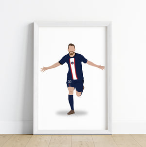 'Lionel Messi' Personalized Wall Art (Framed Set of 3)
