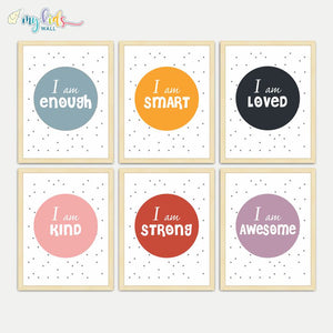 'Daily Positive Affirmations' Wall Art (Framed)