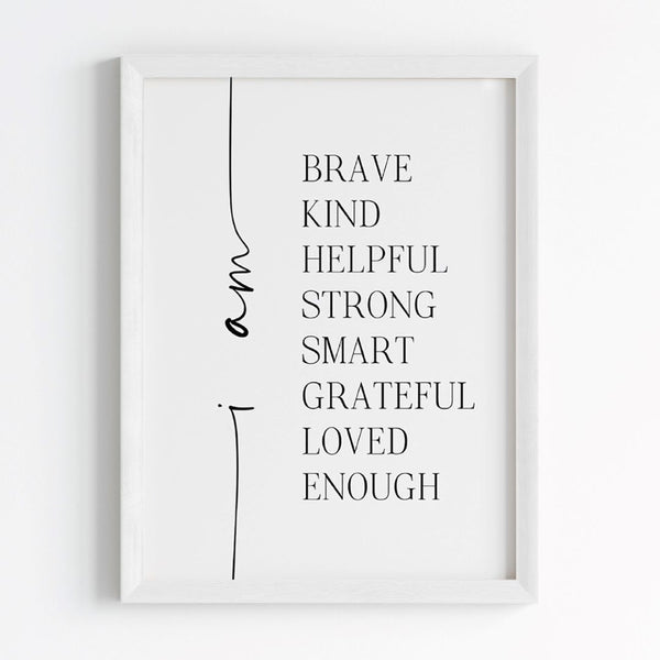 Load image into Gallery viewer, &#39;Positive Attitude &amp; Affirmations&#39; Wall Art (Framed)
