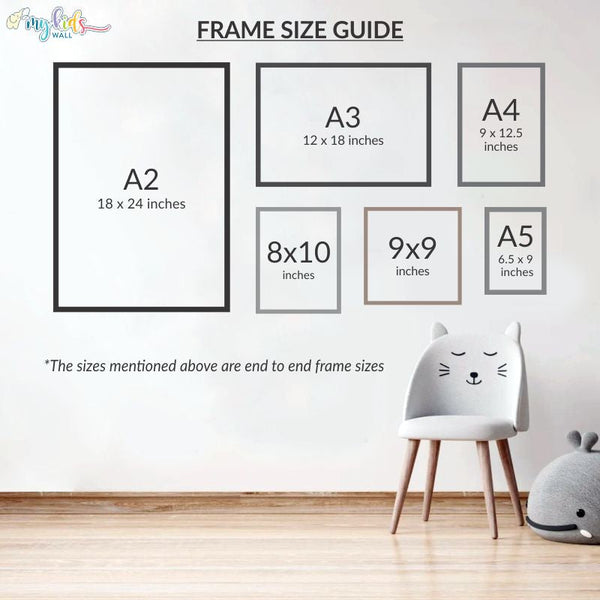 Load image into Gallery viewer, &#39;Hello Little One&#39; Personalised Wall Art (Framed Set of 2)
