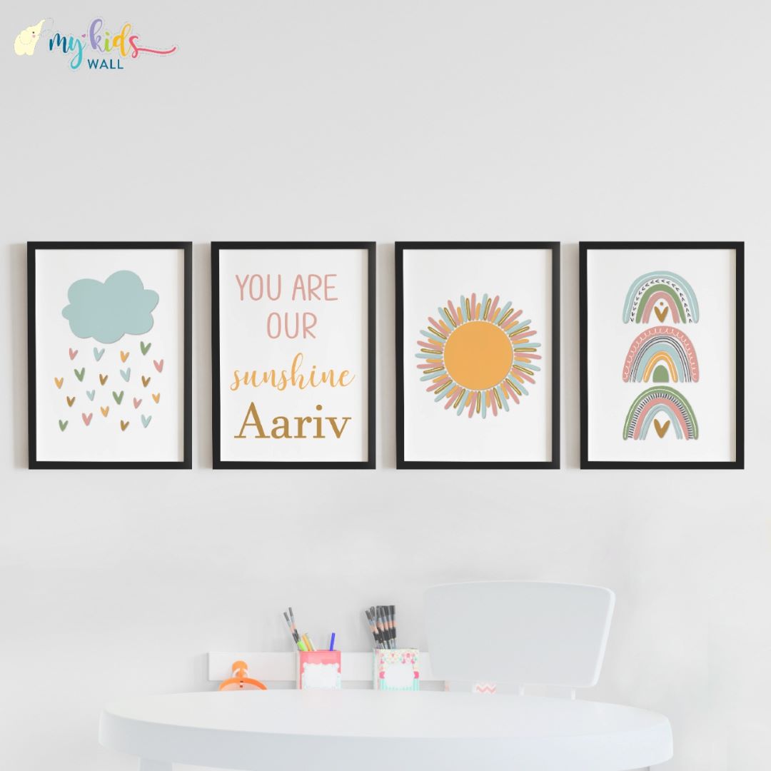 You are our Sunshine Personalised Wall Art (Framed)