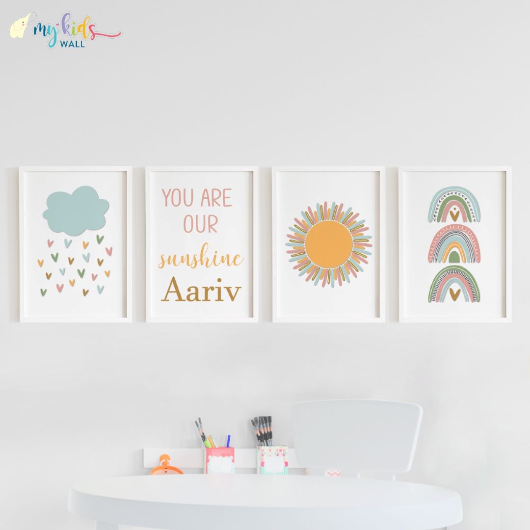 You are our Sunshine Personalised Wall Art (Framed)