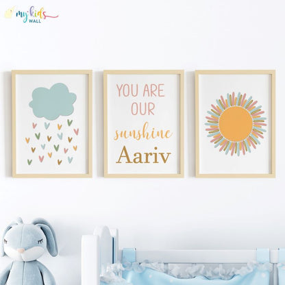 You are our Sunshine Personalised Wall Art (Framed)